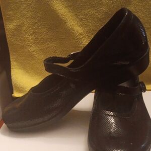 SAS Black Textured Maria MARY JANE'S for Women